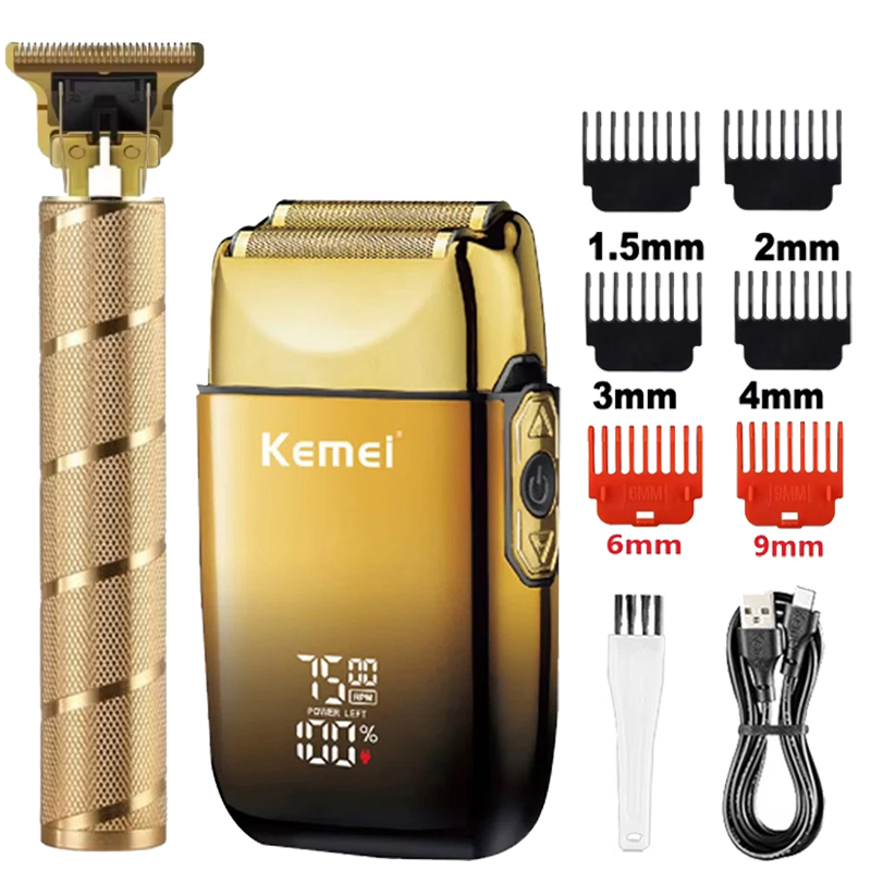 ماكينة حلاقة كهربائية Kemei KM - مراجعة Mens Grooming Box وسعره